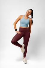 Cargue la imagen en el visor de la galería, Leggings Vino Lisos