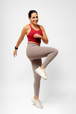 Cargue la imagen en el visor de la galería, Leggings color ostión