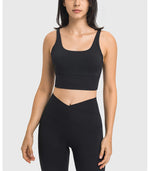 Cargue la imagen en el visor de la galería, Top negro dos tirantes