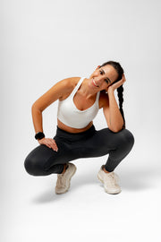 Top blanco primavera cruzado